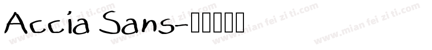 Accia Sans字体转换